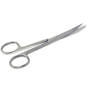 6.5" Sharp/Blunt Curved Blades Stainless Steel Scissors