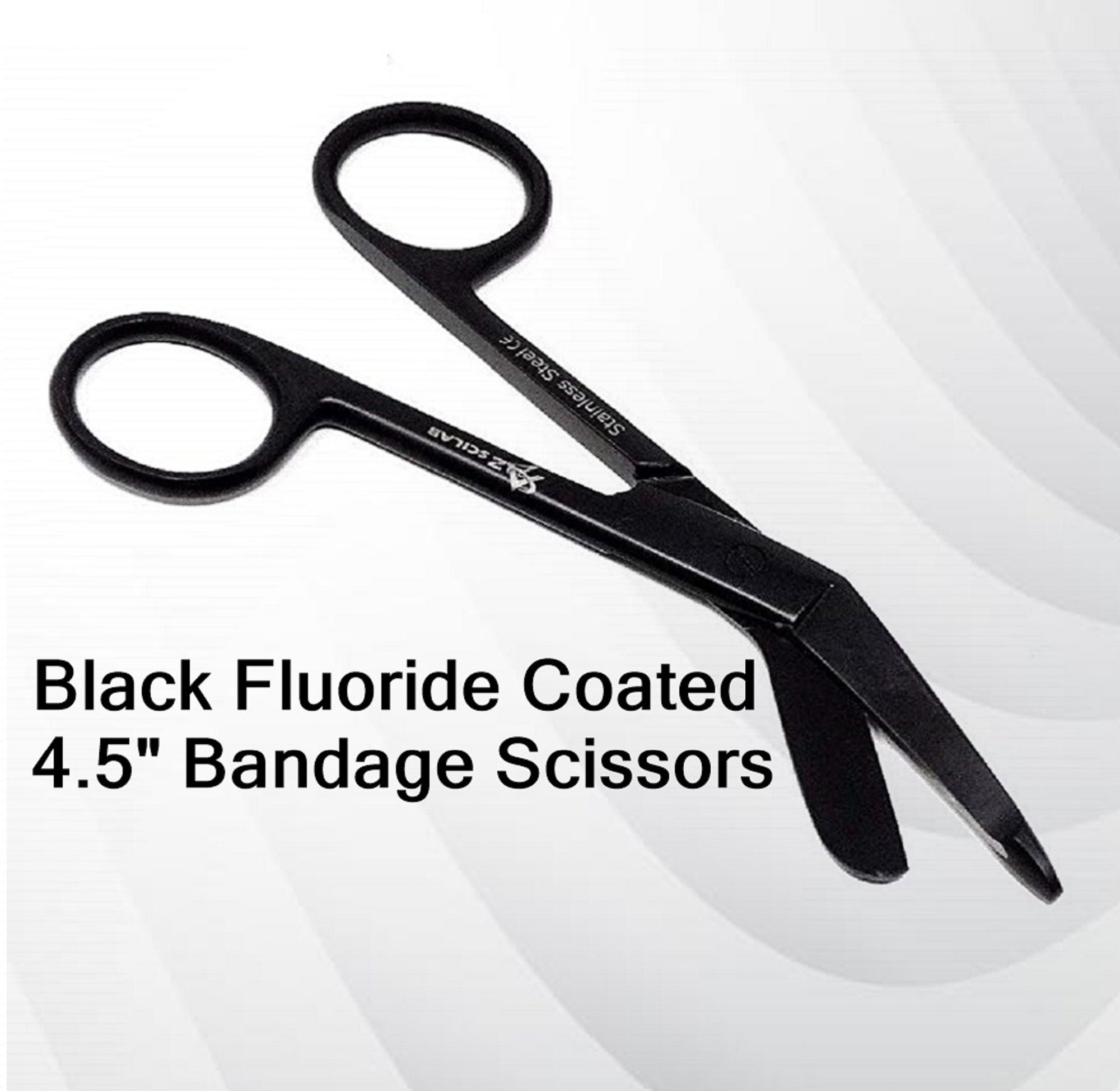 Full Black EMT Scissors 7.25 Paramedic Utility Bandage Shears