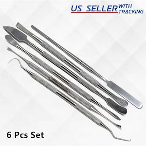 Multifunction Ceramic Texture Tools Stainless Steel Hook Pick Carver Chisel Set Wax Soap Pottery Clay Carving Detail Sculpture Toolkit