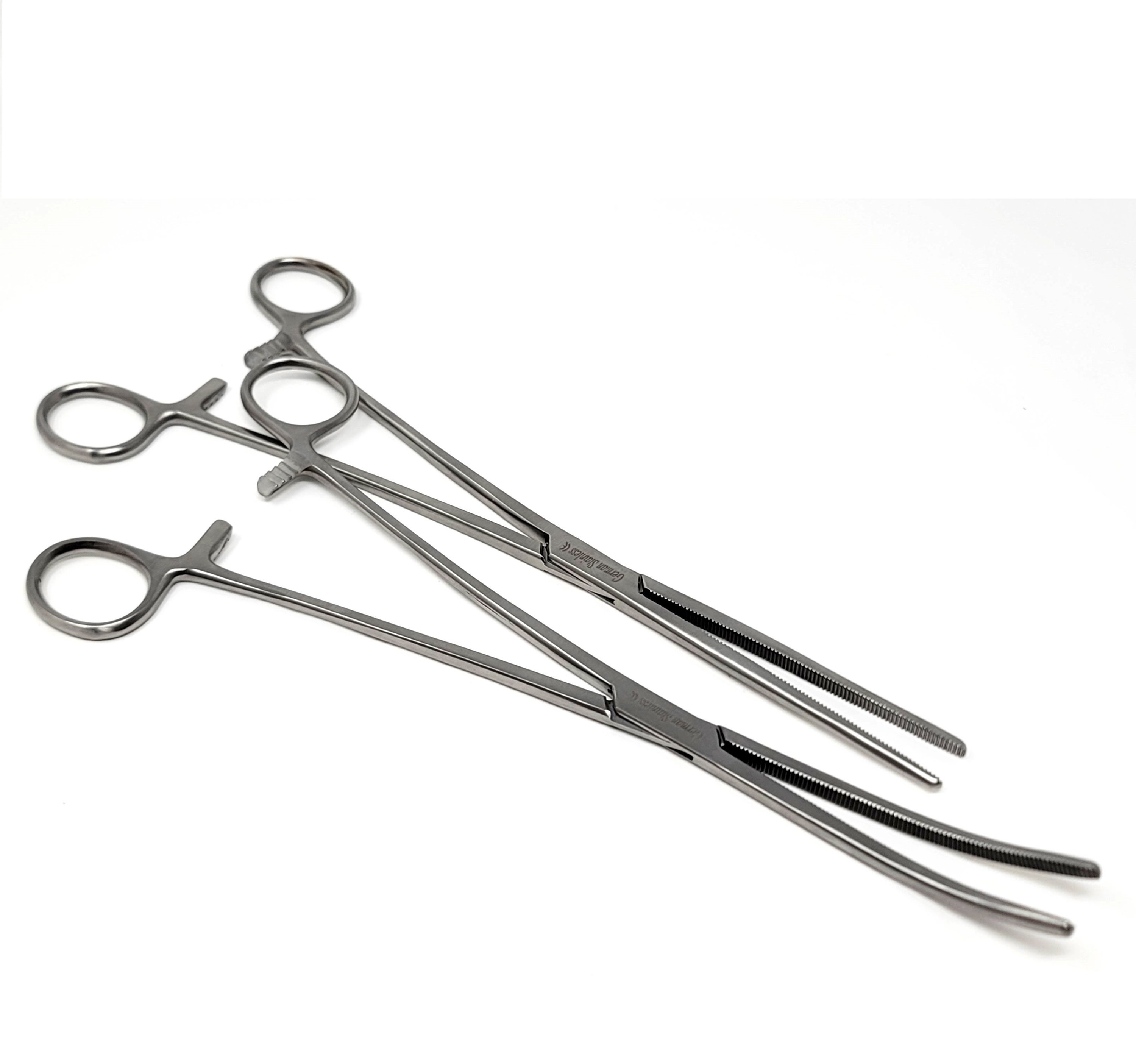 10 Pack Straight Hemostat Forceps – Locking Clamps – German Grade Stainless