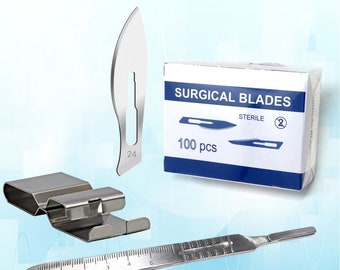 RMC Surgical Blade  No 12  Disposable Scalpel Carbon Stainless Steel Blade Gamma Sterilized 2851085486188