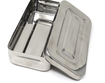 ヴィンテージ書類ボックス：ミッドセンチュリーグリーンスチール製