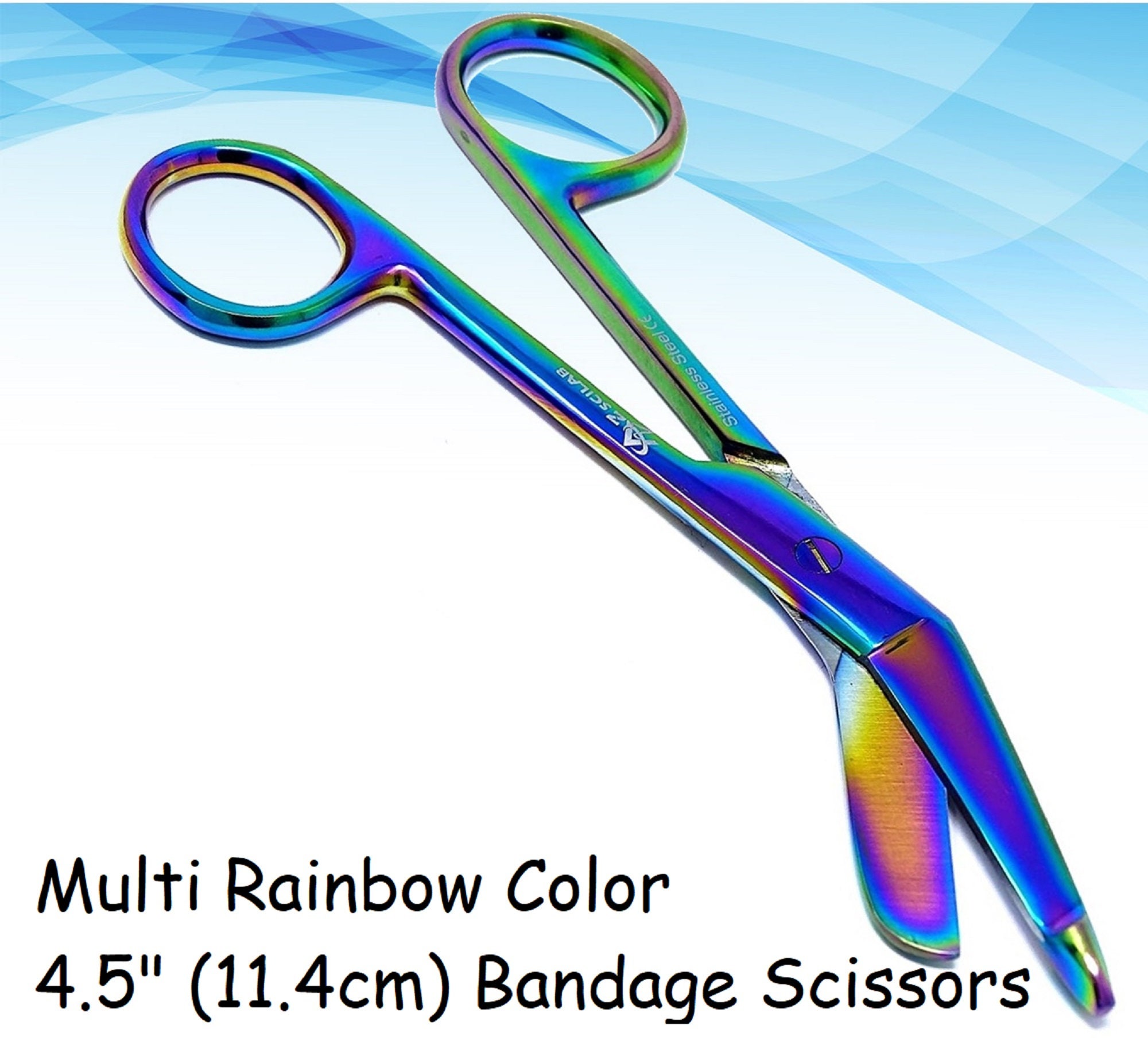 High Precision Spring Scissors 4.5 (11.4cm) Curved, Made of Premium  Quality Stainless Steel Extra Sharp Ideal for Doctors, Nurses, EMS,  Students
