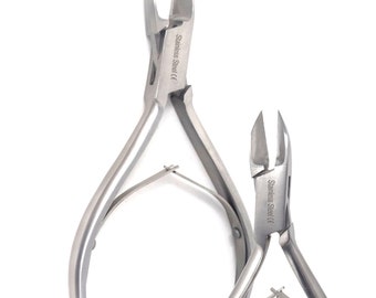 Professional Toe Nail Cutter Podiatrist Stainless Steel 5.5" Heavy Duty Thick Toe Nails Clippers, Manicure Pedicure Nipper, Elder Nails Cut