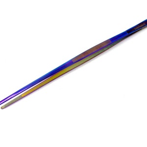 Large Tweezers 12&quot; (30cm) Blunt Serrated Multi Titanium Color Food Tongs