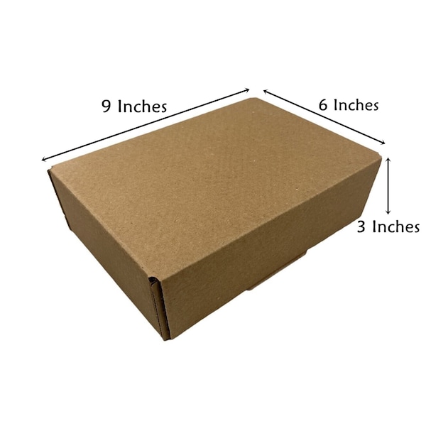 9 X 6 X 3 Cardboard Shipping Boxes Cartons Packing Moving Mailing Box - Set of 20 Pack Kraft Mailers