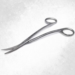 Double Curve Applique Scissors, Needlework, Embroidery, Cross Stitch Lacemaking - 6.5" Slim Shears, Stainless Steel
