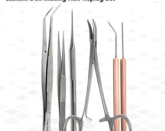 Doll Head Puncher / Rerooter/ Rerooting Tool Set Kit Needle for Rooting Dolls Hair, for Braids, Curls Rehairing Dolls Pony Toys - 6 Pcs Set