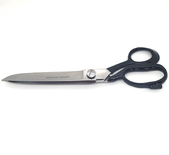 7 Inch Long Heavy Duty Stainless Steel Tailor Scissors Black Handle Fabric  Shears