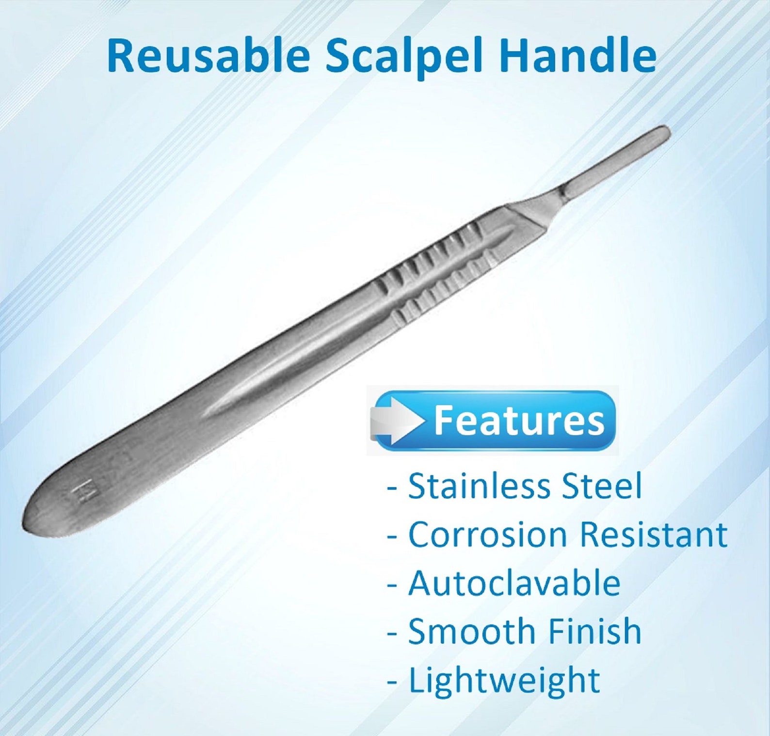 Stainless Steel Scalpel Handle No 4 Disposable Blade Holder Etsy