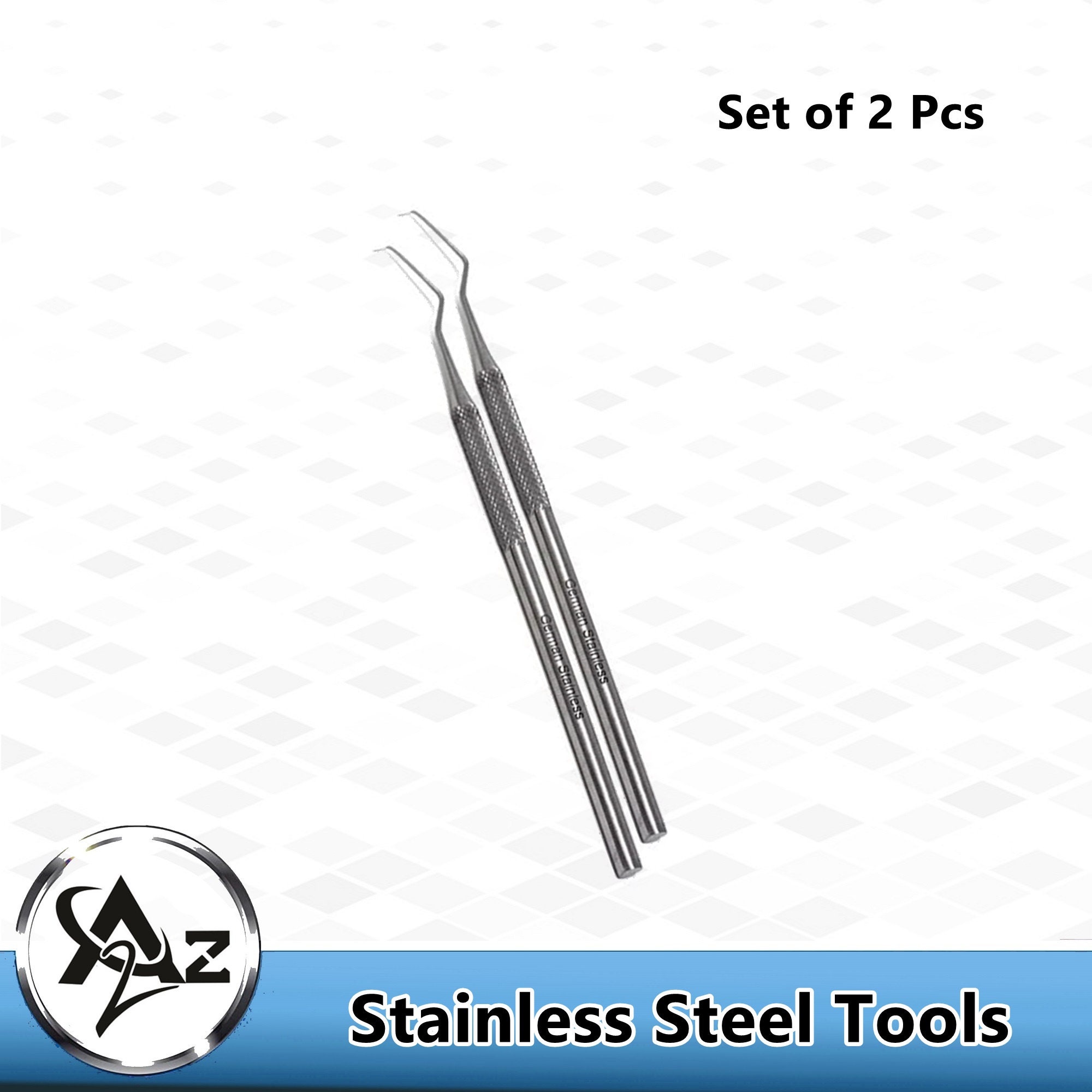 4 Piece Stainless Steel Spring Pick and Hook Set Ideal for Weeding