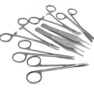 DIY Craft Supplies Stainless Steel Scissors Tweezers Pliers - 7 Pcs Set for Scrapbooking Accessories Making Optimal Kit