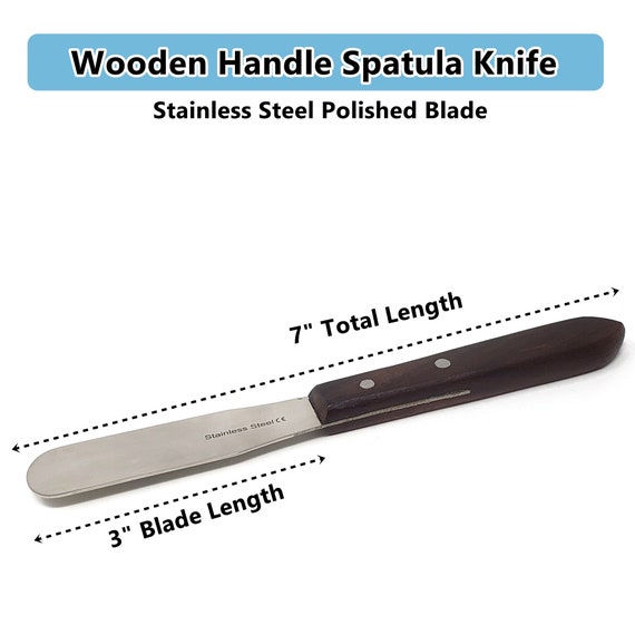 Choice 4 1/2 Blade Straight Baking / Icing Spatula with Wood Handle