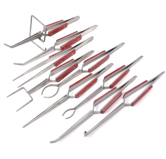 Cross Locking Tweezer Set