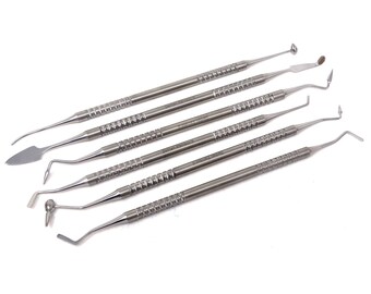 Chrome Dental Pick Probe Set – Wax Clay Sculpting Tools, Stainless Steel, DD310
