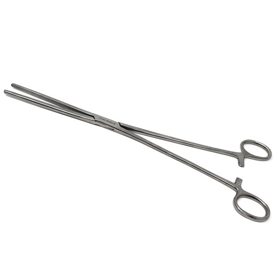 Surginstruments 2-Piece Curved Hemostat Set - 10 & 12 Inch Locking Forceps - German Grade Stainless