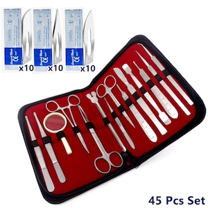 Science Experiments Chemical Lab Kit with Carrying Case Including Magnifying Glass Science Fair Project Supplies Learning and School