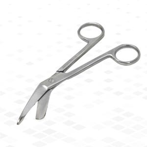 Tijeras de vendaje para zurdos, regalo para zurdos. Soy enfermero/a zurdo/a, técnico/a veterinario/a, estudiante de medicina. Tijeras de acero inoxidable.