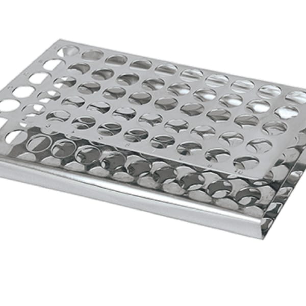 Stainless Steel Z Shaped Rack 17mm 50 Holes for Test Tubes