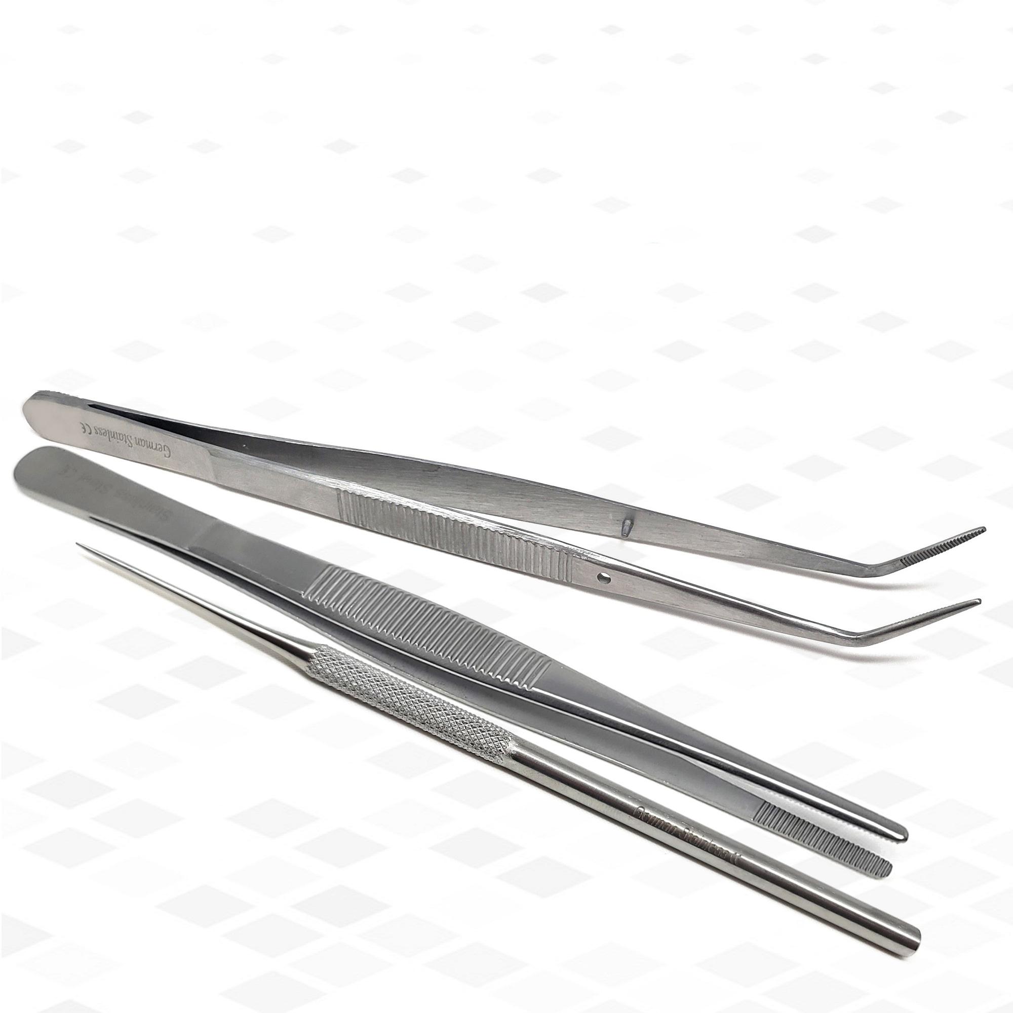 PINZETTA ACCIAIO INOX per dissezione Tipo Diritte Lungh. 130 mm PINZETTA ACCIAIO INOX per dissezione Tipo Diritte Lungh. 130 mm