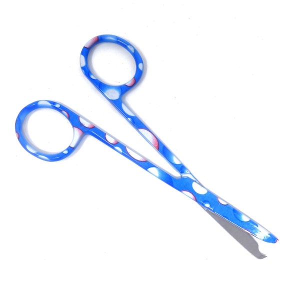 4.5 Curved Micro Stainless Steel Spring Scissors for Shaping and Trimming