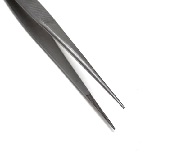 Craft Tweezers Precision Fine Serrated Points for Paper Crafting  Scrapbooking Planner Tool Junk Journal Supplies, Stainless Steel, 6 
