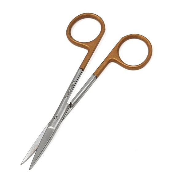 FORBICI CHIRURGICHE CURVE IN ACCIAIO INOX - Punte Smusse - 18 Cm - Foto 9