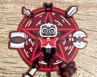 Lammkult mit Waffen Sticker