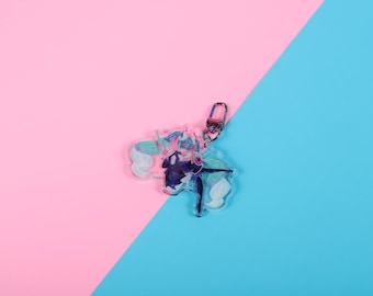 Ghost Hatsune Miku Keychain