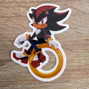 Shadow the Hedgehog Sitting Sticker