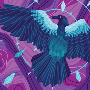 Raven Corvid Poster