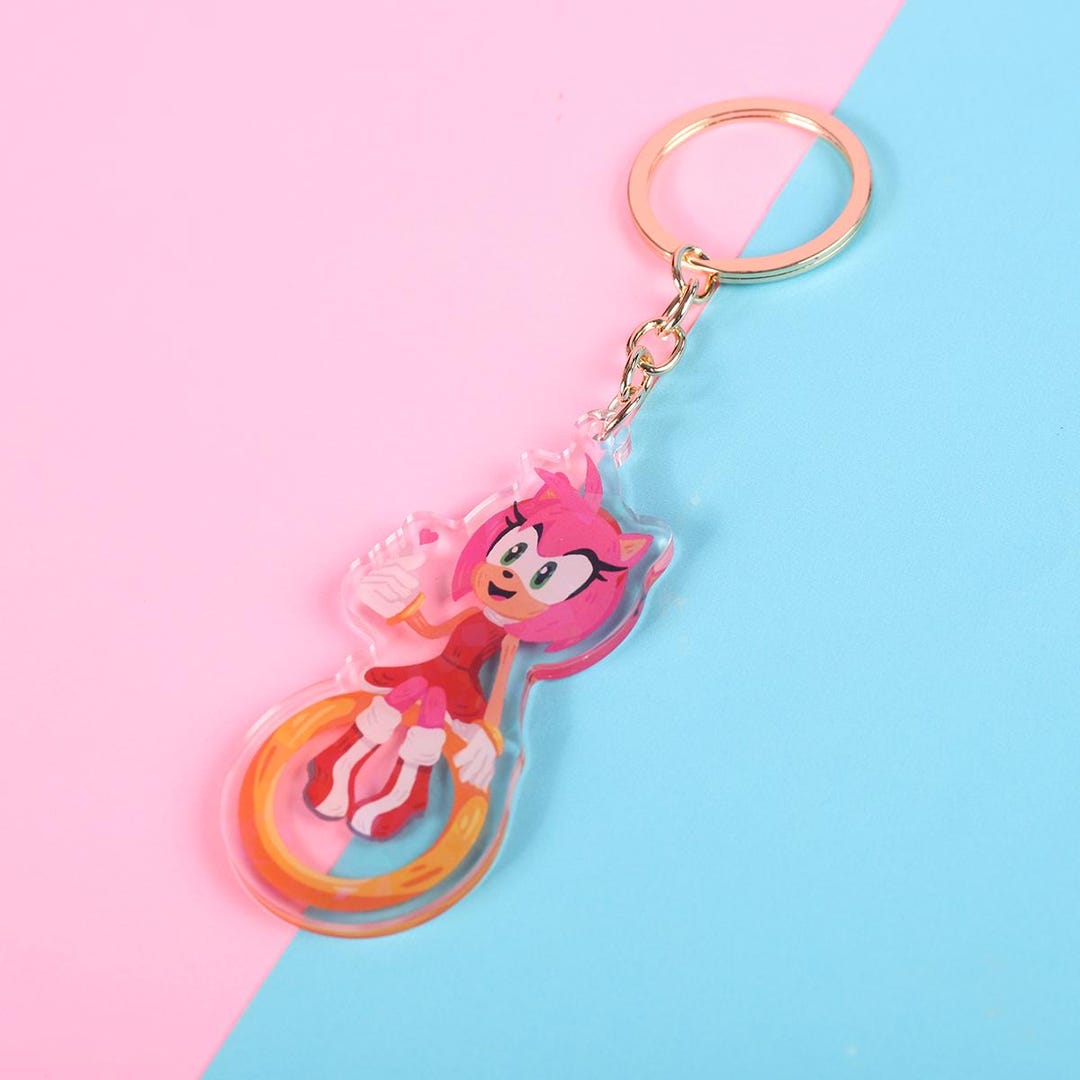 Amy the Hedgehog Keychain - Etsy