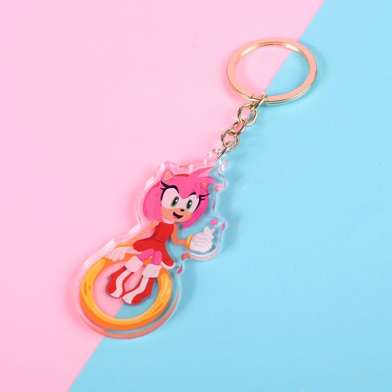 Amy the Hedgehog Keychain - Etsy