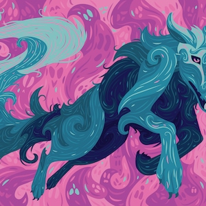 Black Dog Print