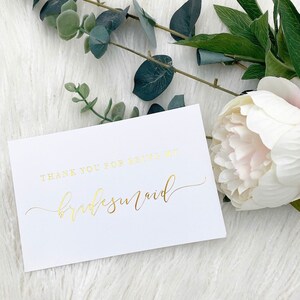 Danke, dass du meine Brautjungfer bist! Karte Goldfolie gedrückt / ich kann nicht sagen, ich ohne Sie / Brautjungfer Geschenkideen / Pop die Champagner-Karte