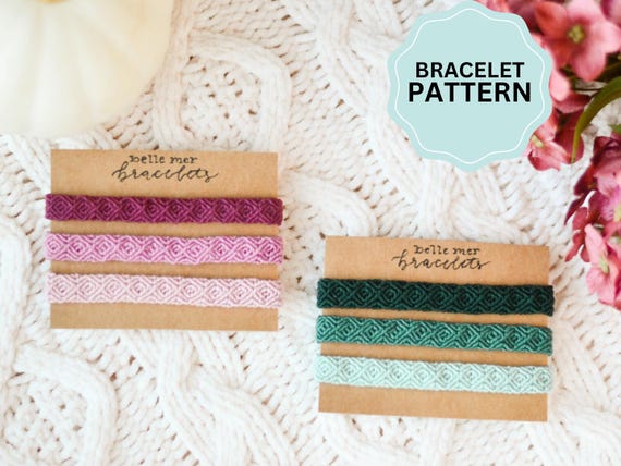 Cableknit Friendship Bracelet Pattern - Monochrome Friendship Bracelet Woven VSCO friendship bracelet - OBX Bracelet, Summer I Turned Pretty