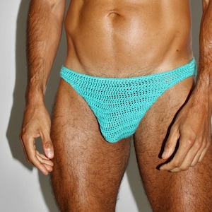 Mens swimwear briefs, mens crochet bikini, handmade male briefs speedo, mens swim bikini underwear