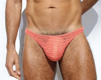 Herren Häkel-Badehosen, gestrickte Herren-Bikini-Bademode