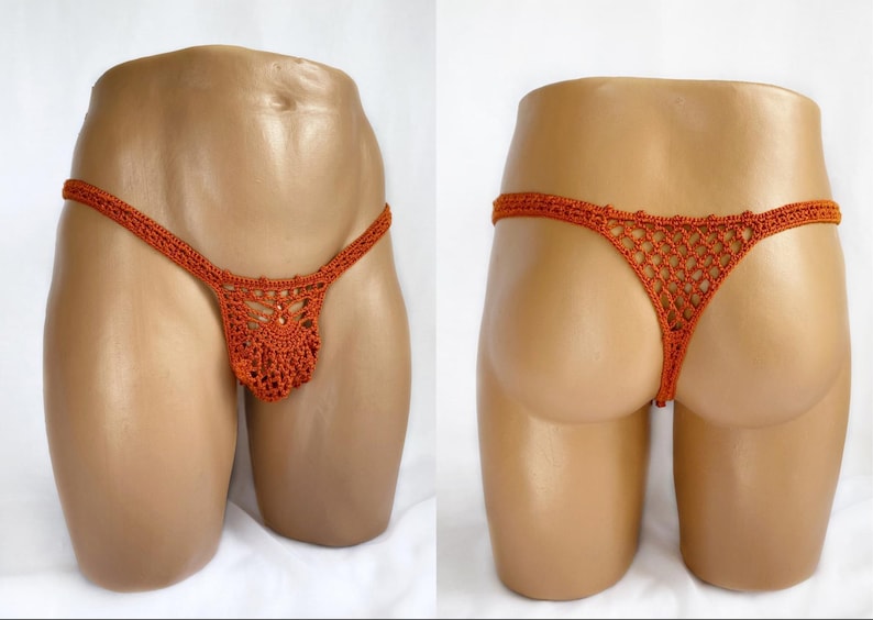 Sheer Crochet Mens Thong Pattern PDF Etsy