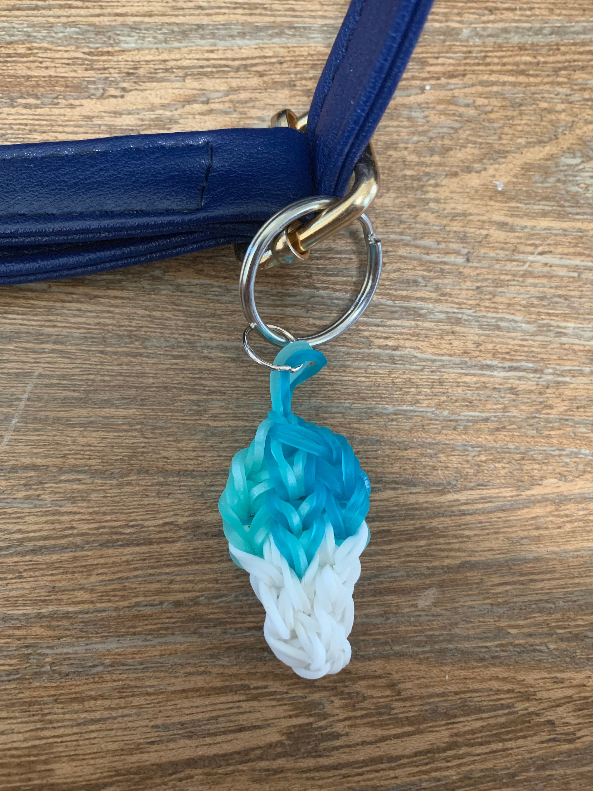 Rainbow Loom Snow Cone Keychain Etsy