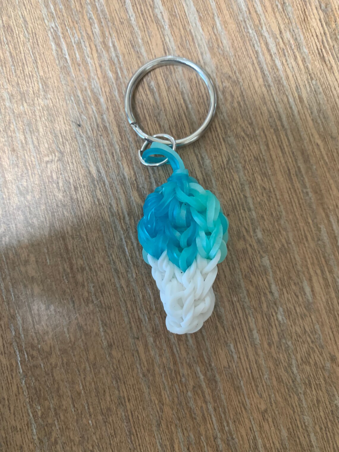Rainbow Loom Snow Cone Keychain Etsy