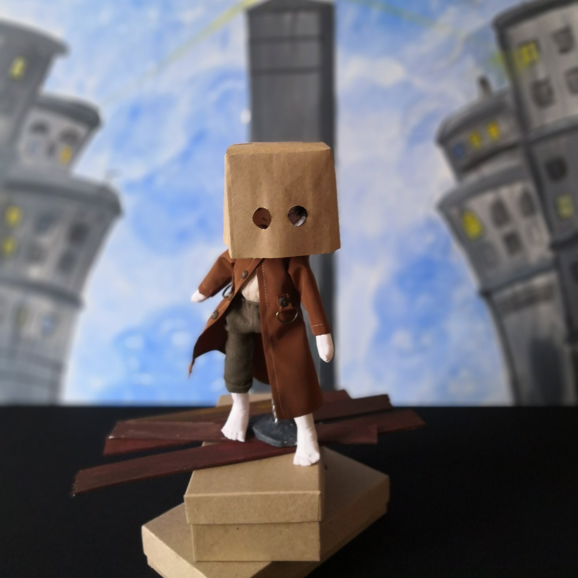 Little Nightmares Mono Creepy horror doll Gamer and Geeky Etsy