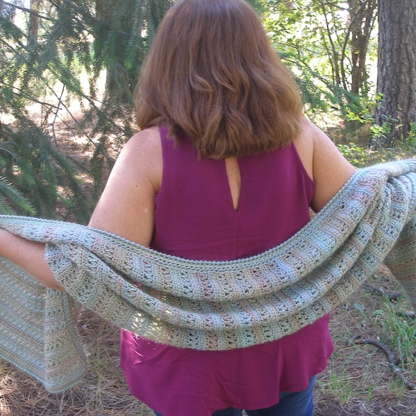 My Help is From the Lord Prayer Shawl Crochet Pattern