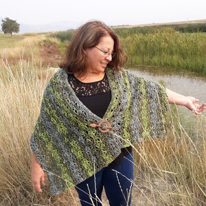 Wild Horse Hot Springs Shawl Crochet Pattern