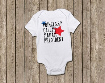 Madam President Bodysuit: Feminist Baby Girl Gift