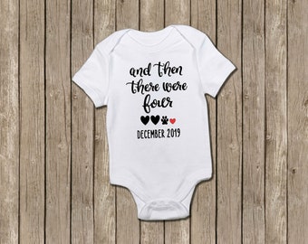 Pregnancy Announcement Bodysuit: And Then There Were Four, Dog Parents