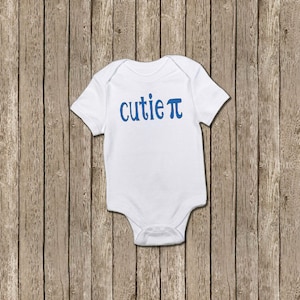 Cutie Pi Bodysuit, Math Baby Gift, Mathematics, Gender Reveal, Pregnancy Reveal, Baby Shower Gift, Geek, Nerd, Mathlete
