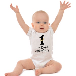 First Birthday Bodysuit, Baby Gift for Lord of the Rings Fan, Birthday Outfit, Cake Smash, One Ring to Rule Them All, Birthday Gift image 2