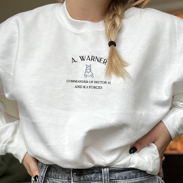 A. Warner Sweatshirt // Sector 45 // Embroidered // Warnette