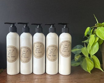 Goat Milk and Honey Lotion | Hand Lotion | Moisturizing Hand Lotion | Nourishing Skin Care | Gifts under 15 | Homemade Hand Cream |